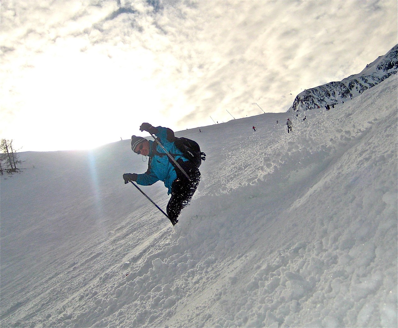 Person skiing